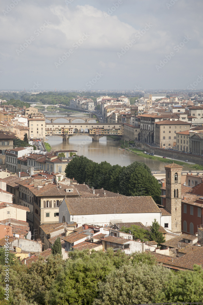 Ponte Vecchio Bridge and Arno River, Florence