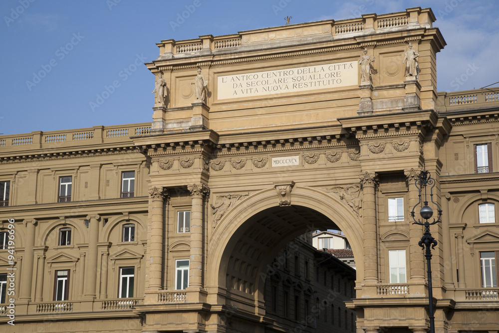 Obraz premium Arch of the Piazza della Republica, Florence