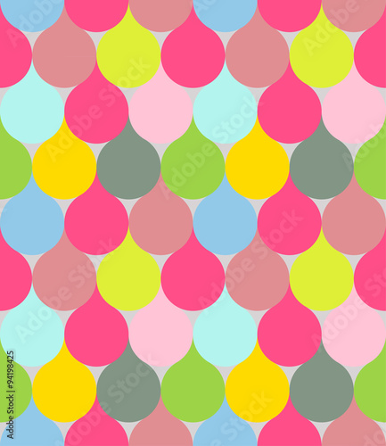 vector illustration of abstract geometric pattern, with curvy shapes motifs in vivid colors