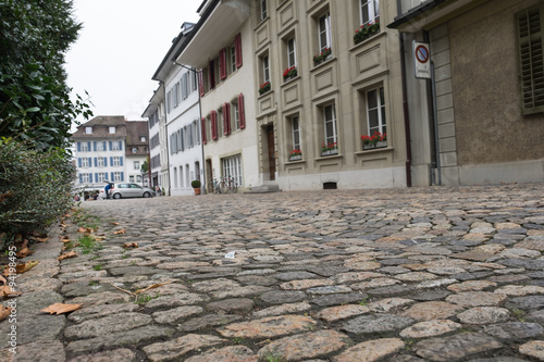 Strasse aus Pflastersteine in der Altstadt