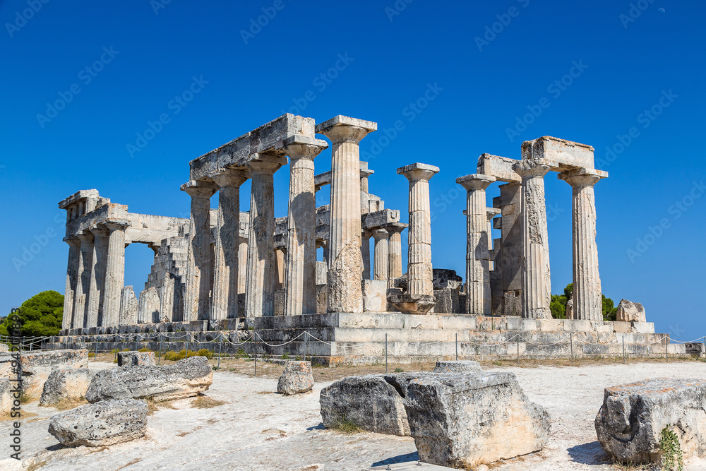 Aphaia temple on Aegina island, Greece