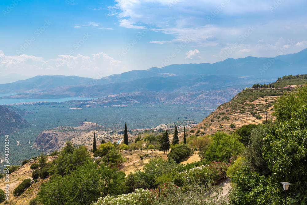 Valley of Amphissa in Greece