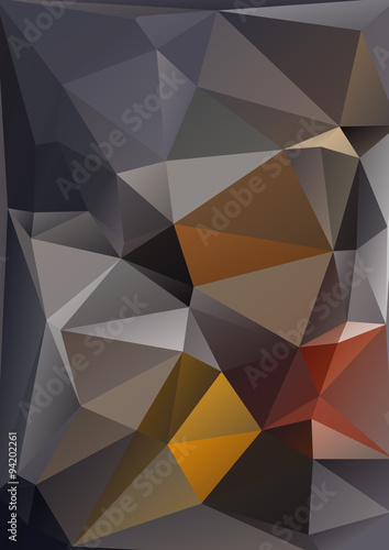 black polygonal background © Tatyana Okhitina