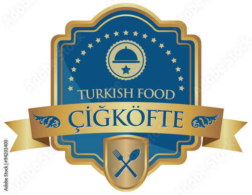 cig kofte turkish food sticker