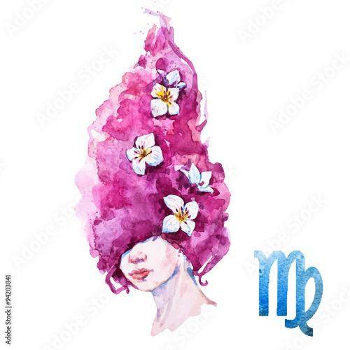Virgo horoscope vector