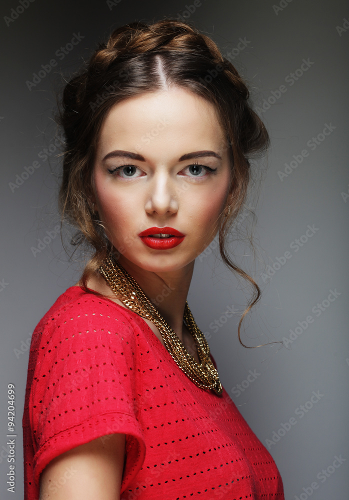 young fashion model. young fashion model.