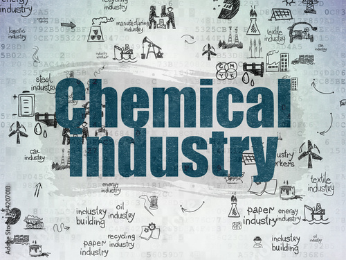 Industry concept: Chemical Industry on Digital Paper background