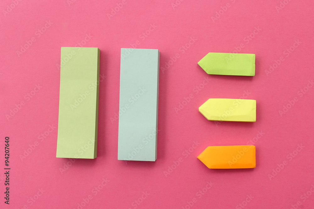 Colorful sticky note Colorful sticky note