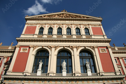 VIENNA, AUSTRIA - APRIL 22, 2010: Building of Gesellschaft der Musikfreunde (Society of Friends of the Music or Musikverein concert hall), Vienna, Austria