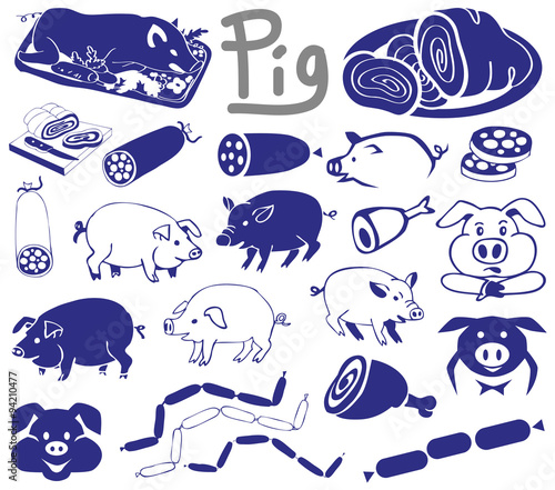 pig pictures and icons