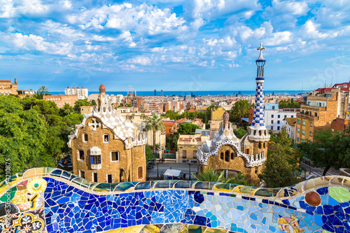Park Guell in Barcelona, Spain photo