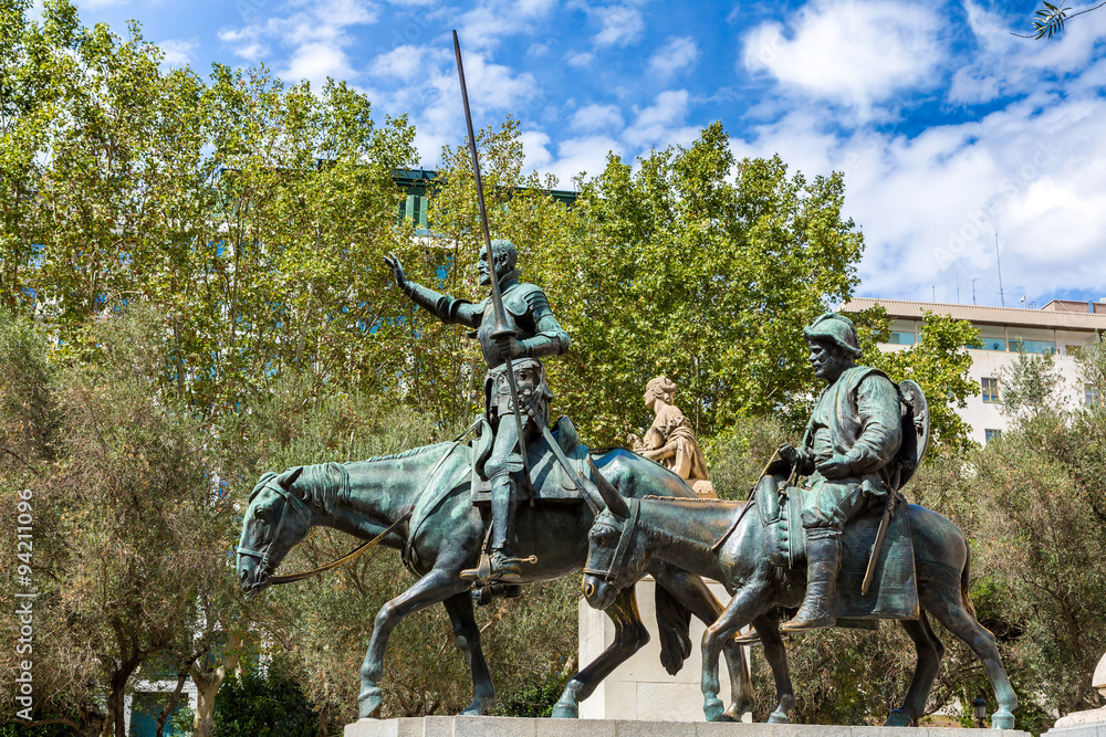 Don Quixote and Sancho Panza in Madrid Don Quixote and Sancho Panza in Madrid