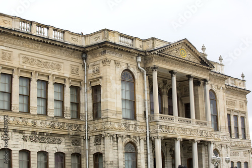 ISTANBUL  TURKEY - 13 OCTOBER 2015  Design elements of the Dolmabahce Palace in Istanbul