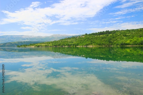 Lake Peruca in Dalmatia, Croatia