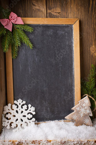 Christmas blackboard.