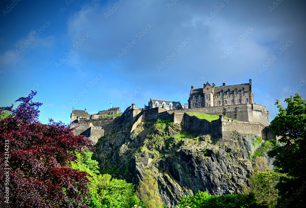 Edinburgh Castle in Edinburgh, Scotland.