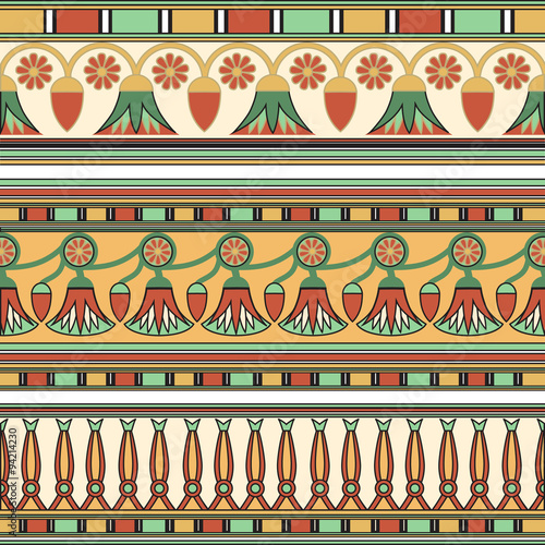 Egyptian ornament. Сollection. Vector  illustration