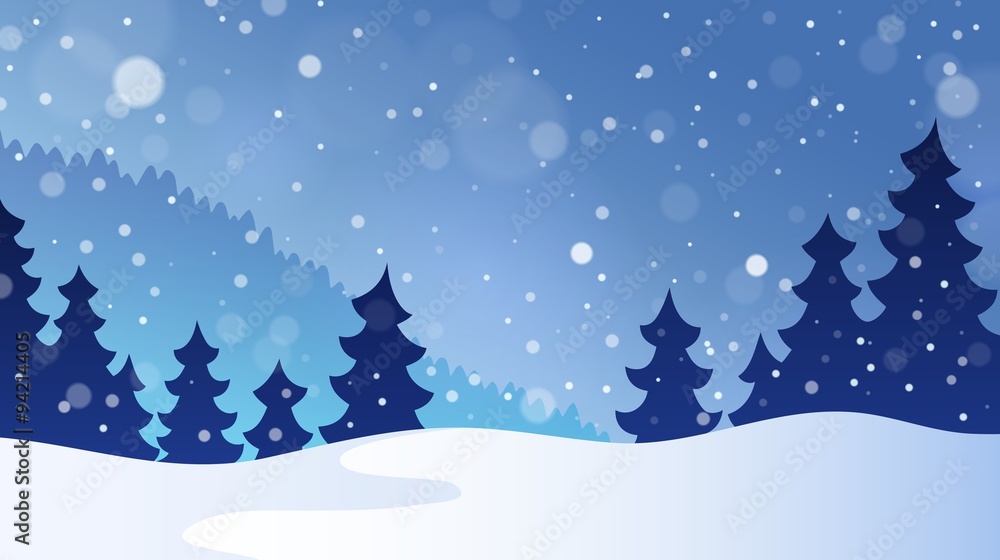 Winter theme landscape 3 Winter theme landscape 3