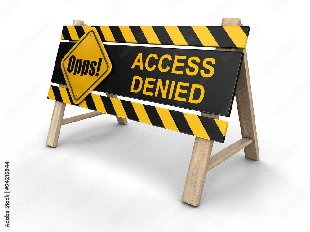 Access denied sign (clipping path included) Stock-Illustration | Adobe Stock