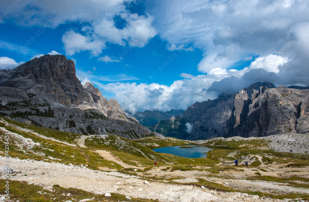 Boden see, Fiscalina Valley, Dolomites
