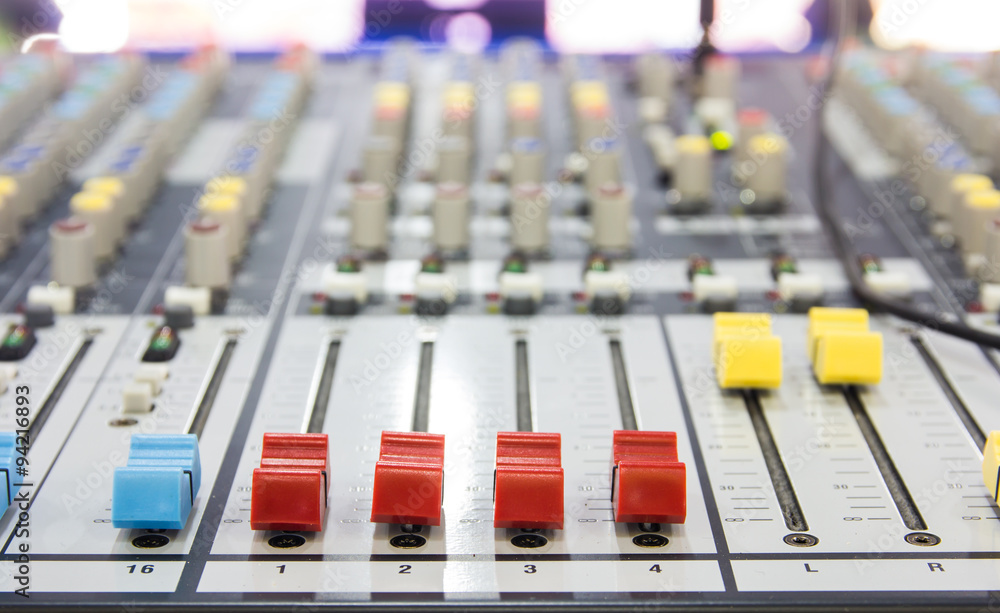 sound music mixer control panel sound music mixer control panel