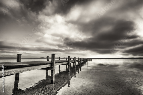 old wooden jetty