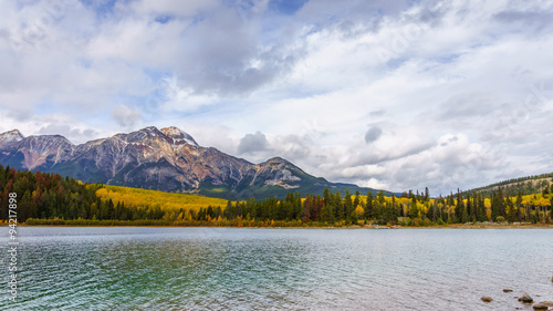 Pyramid Mountain across Patricia Lake in Jasper National Park in the Canadian Rockies © hpbfotos