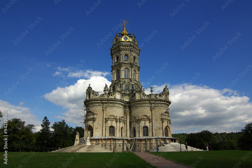 DUBROVITSY, MOSCOW REGION, RUSSIA - September, 2014: Church of t
