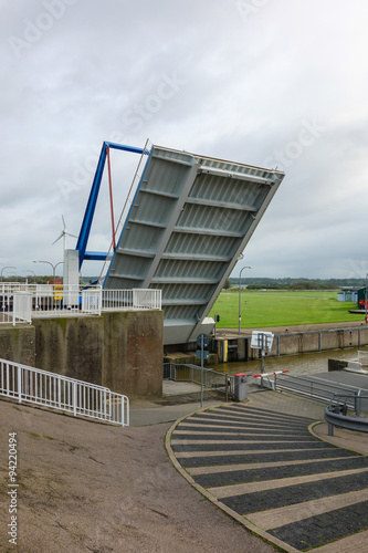 Autobrücke am Eidersperrwerk photo