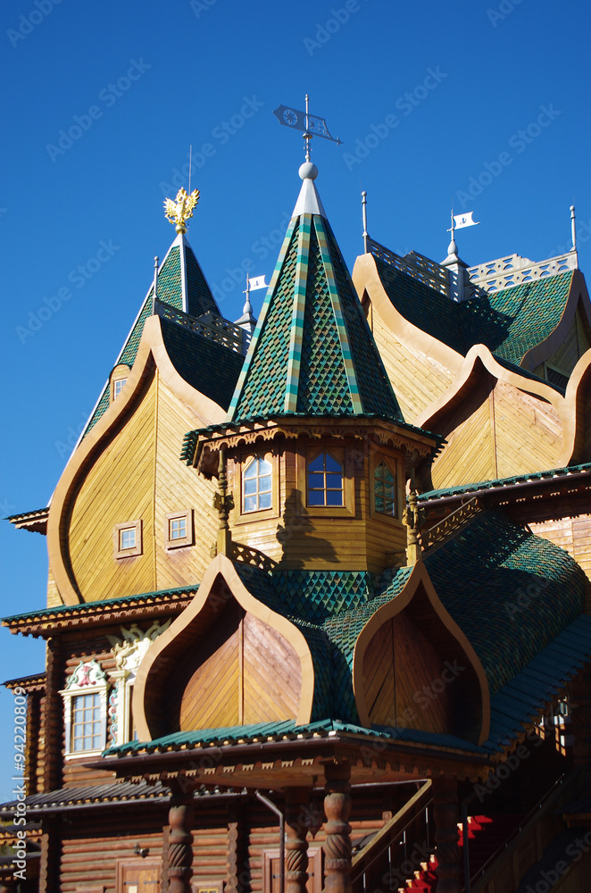 Fototapeta premium MOSCOW, RUSSIA - October 21, 2015: Palace of Tsar Alexei Mikhail