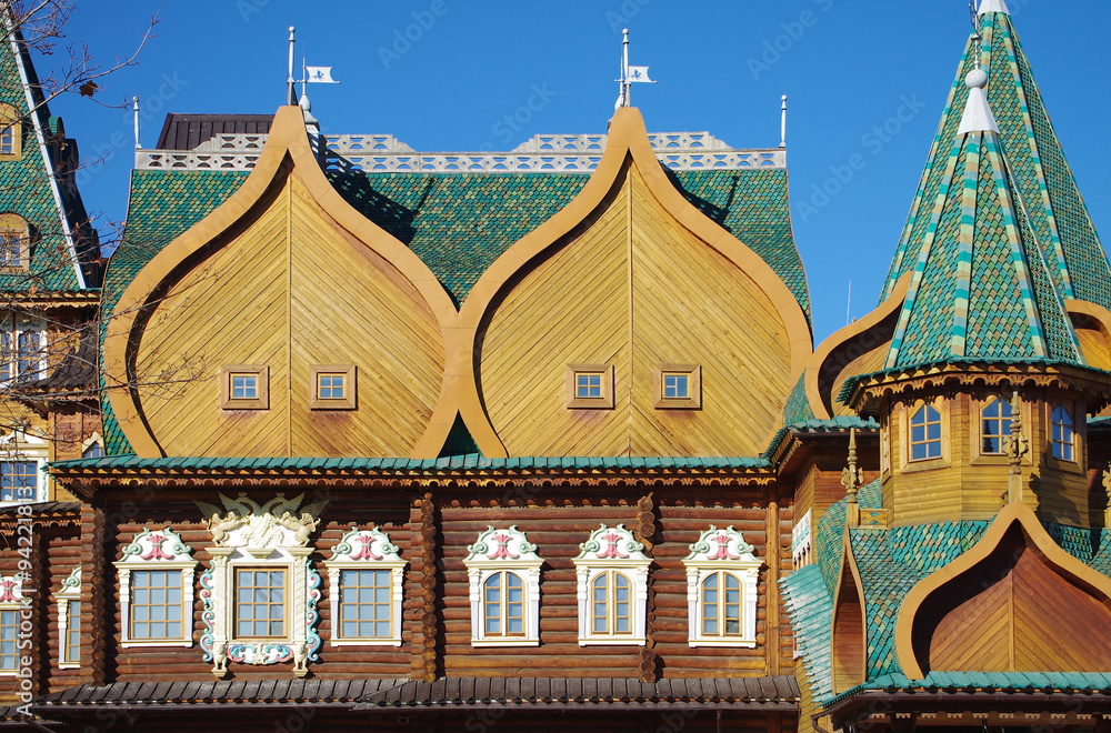 Fototapeta premium MOSCOW, RUSSIA - October 21, 2015: Palace of Tsar Alexei Mikhail