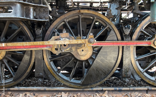 Grunge Classic Transport Steam Train Wheels, Vintage Style