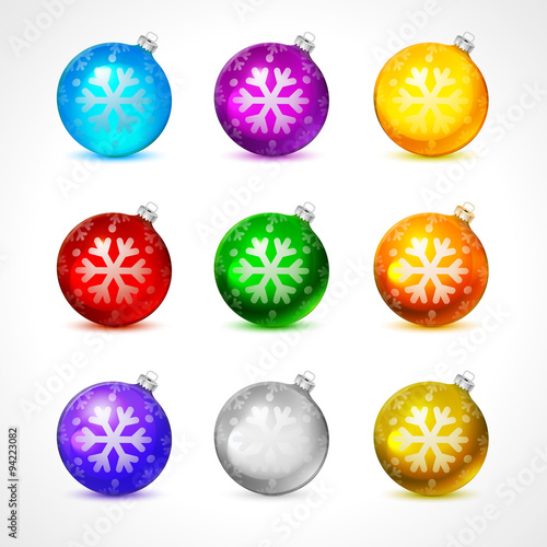 Background with Christmas balls. Eps 10