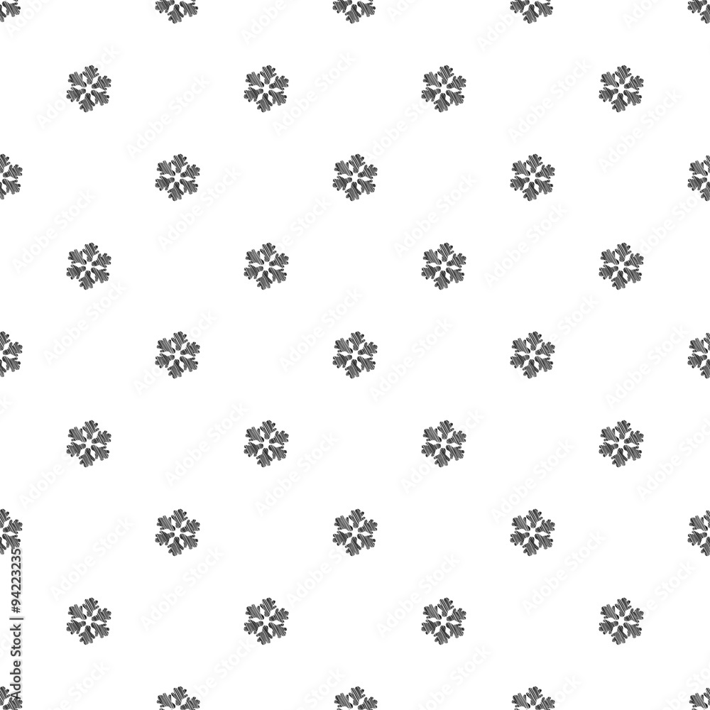 Seamless pattern of snowflakes Seamless pattern of snowflakes