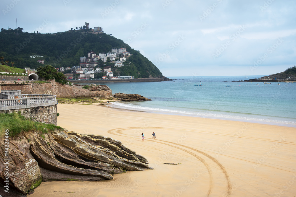 Fototapeta premium La Concha bay, San Sebastian, Spain.