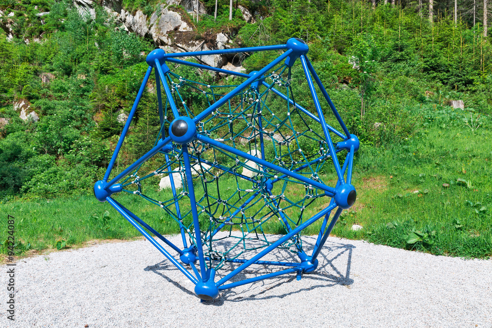 Children's fitness equipment in the form of molecules Children's fitness equipment in the form of molecules