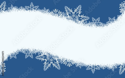 Frame with the snow.