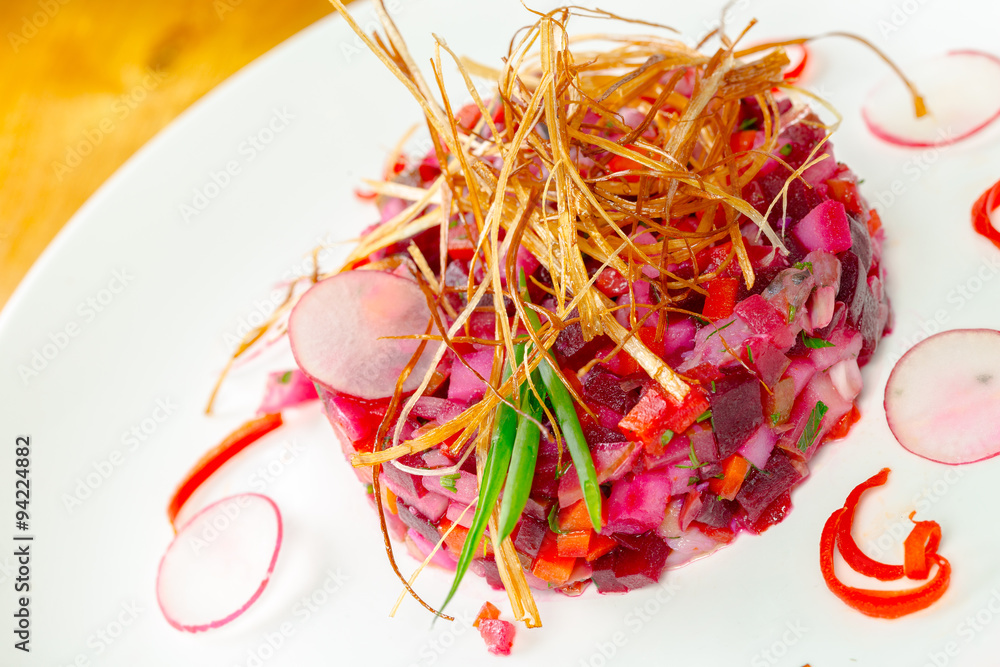 Fototapeta premium Vinaigrette, russian salad