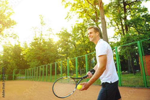Concept for male tennis player © Friends Stock