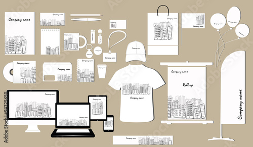 Corporate identity template design