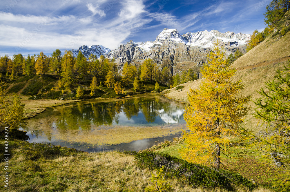 Autumn in the Alps region
