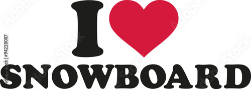 I love snowboard