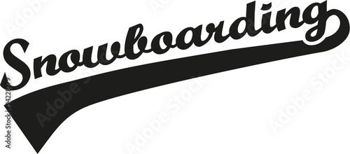 Snowboarding word