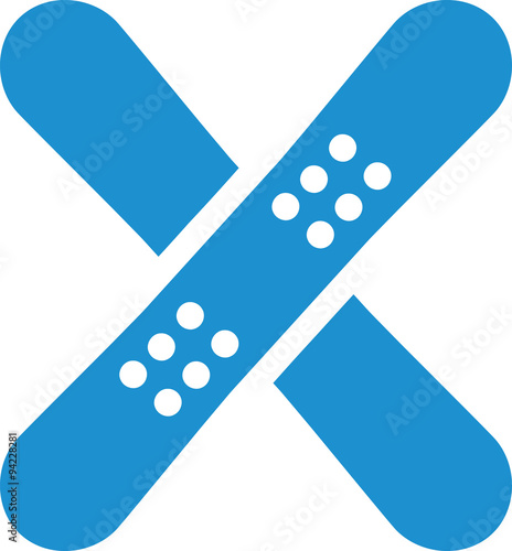 Crossed snowbaords