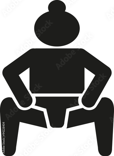 Sumo wrestling icon
