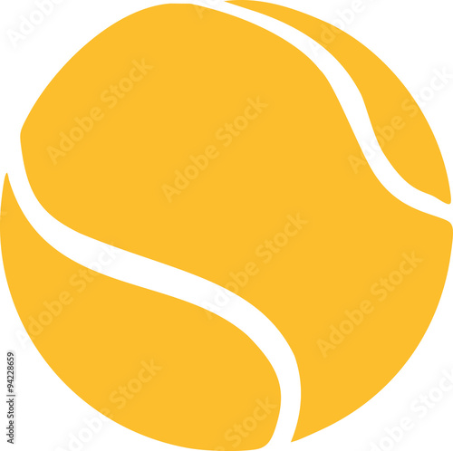 Yellow tennis ball