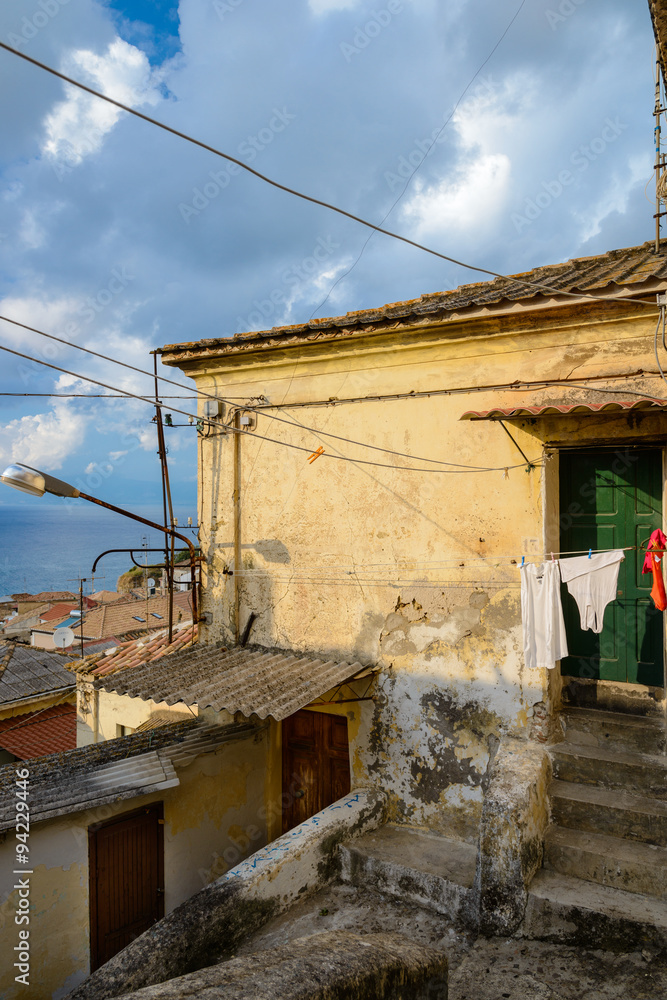 Φωτογραφία Old narrow street of Pizzo, Calabria, South Italy.