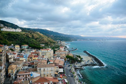 Panoramic view of Pizzo town  Calabria  South Italy.