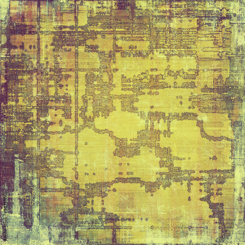 Old designed texture as abstract grunge background. With different color patterns: yellow (beige); brown; purple (violet); gray © iulias
