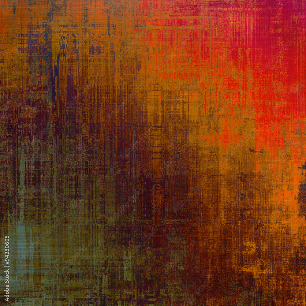 Obraz premium Old Texture. With different color patterns: brown; red (orange); green; gray